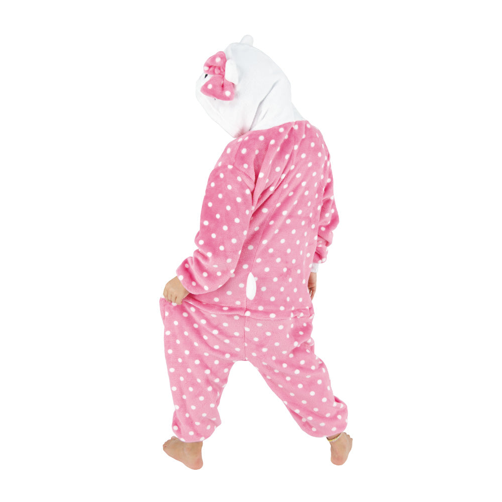 COSTUME KIGURUMI CHAT ROSE ENFANT T 4/6ANS