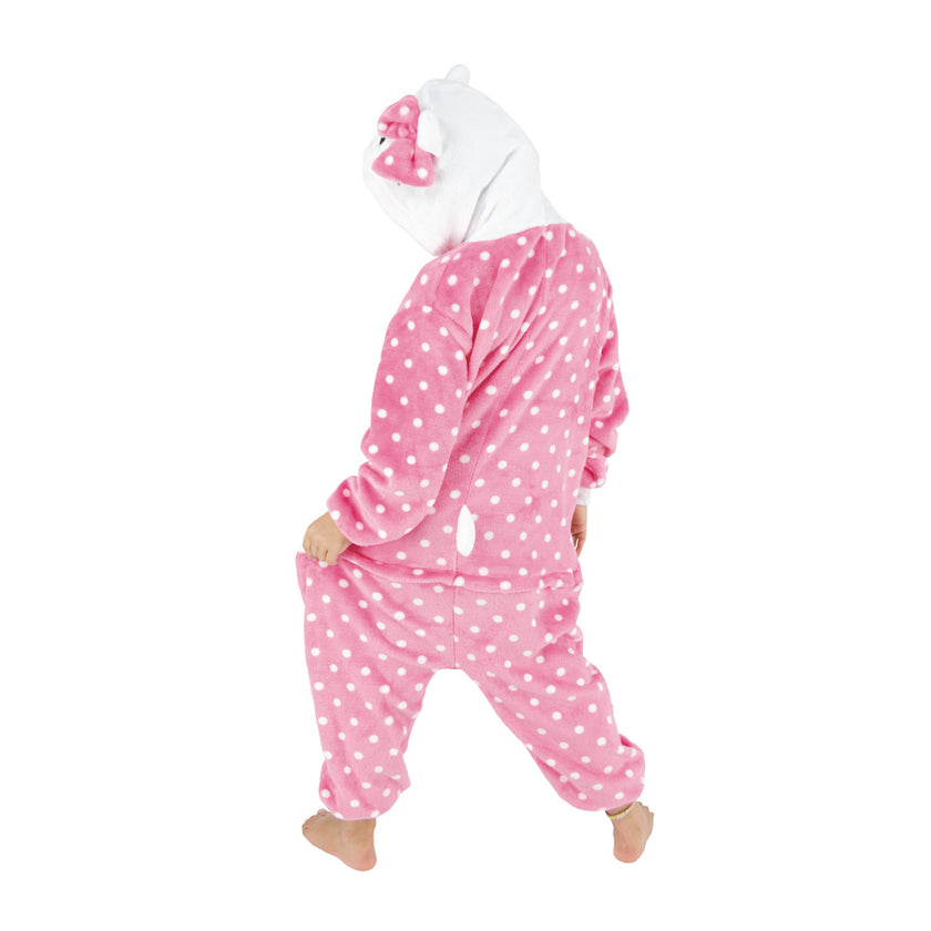COSTUME KIGURUMI CHAT ROSE ENFANT T 4/6ANS