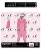 COSTUME KIGURUMI CHAT ROSE ADULTE