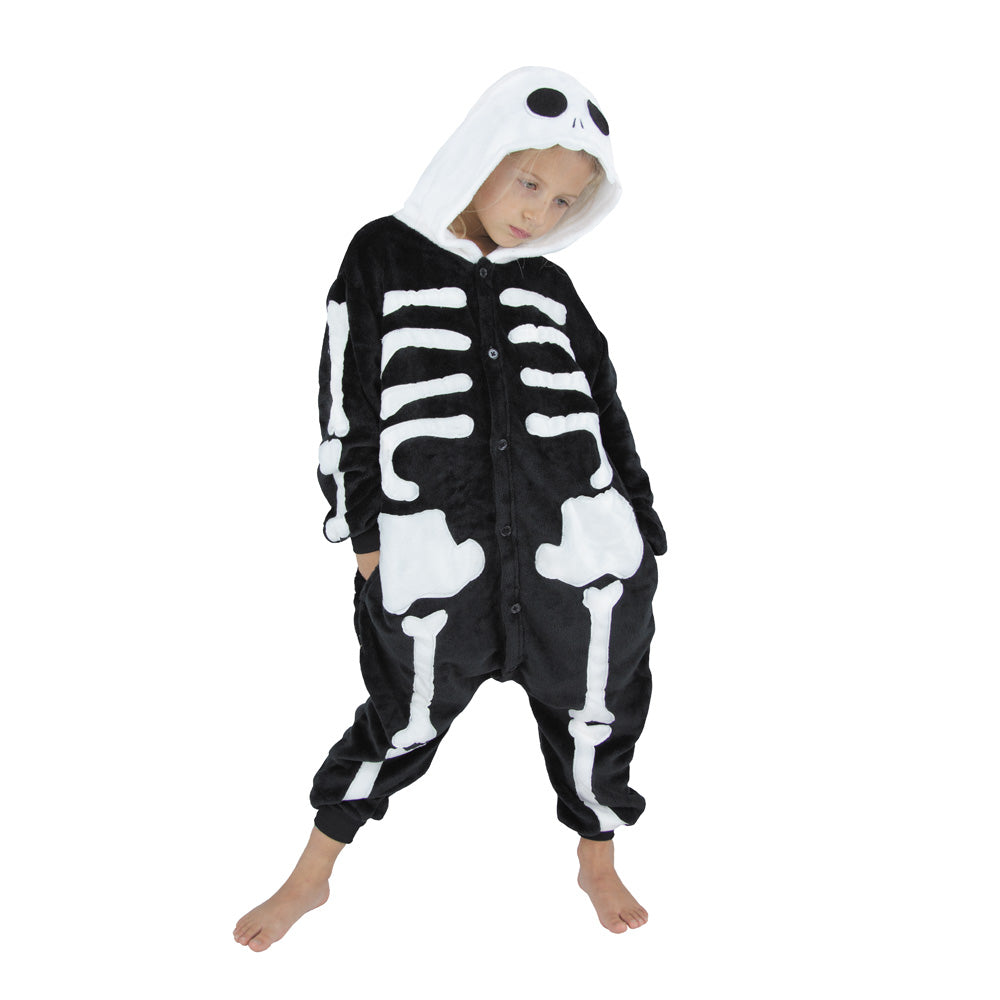 COSTUME KIGURUMI SQUELETTE ENFANT T 4/6ANS