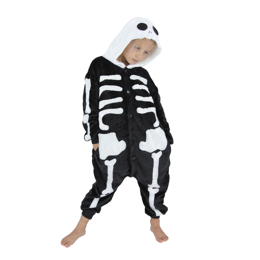 COSTUME KIGURUMI SQUELETTE ENFANT T 4/6ANS
