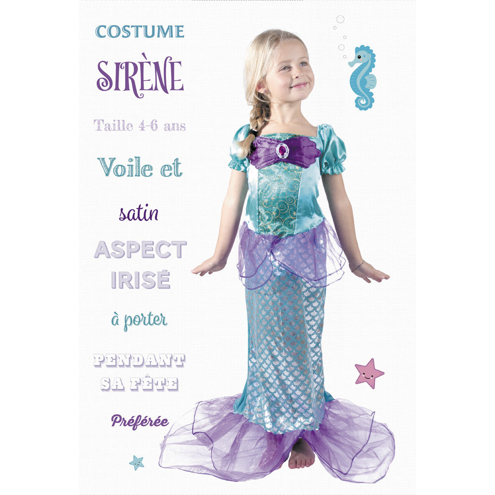 COSTUME SIRENE 4-6 ANS