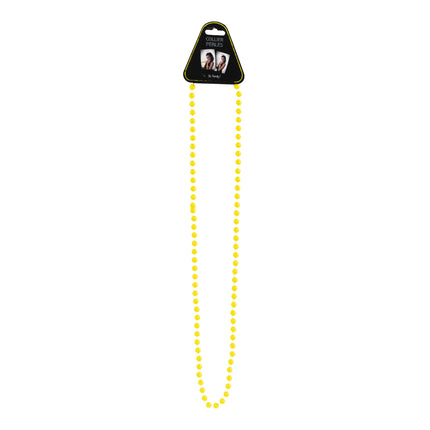 COLLIER PERLES JAUNE