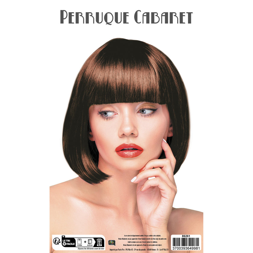 PERRUQUE CABARET CHATAIN