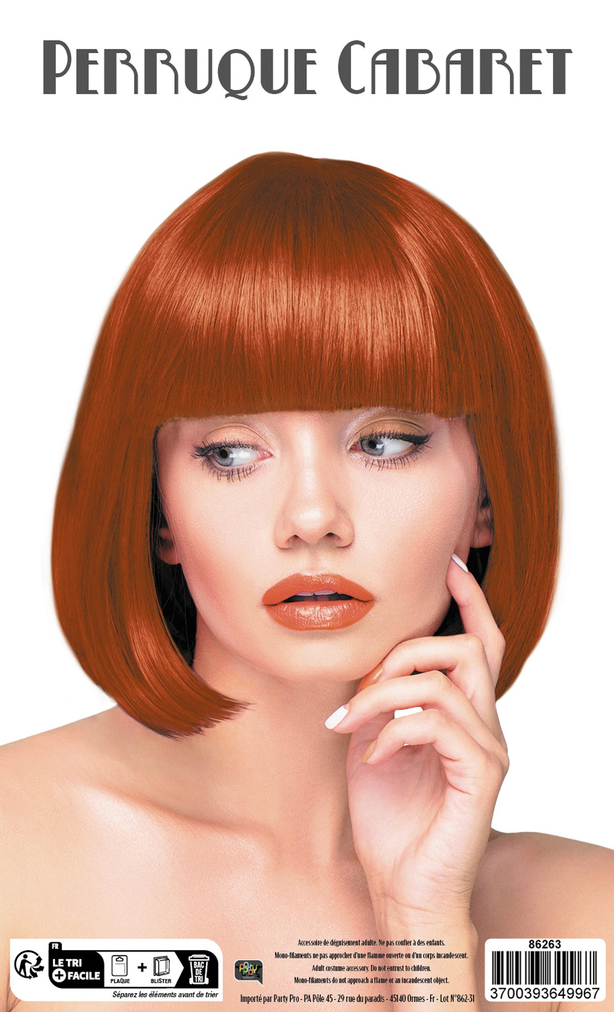 PERRUQUE CABARET ROUSSE