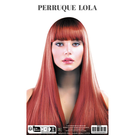 PERRUQUE LOLA ROUSSE