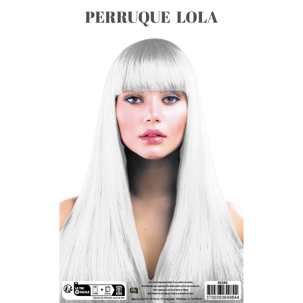 PERRUQUE LOLA BLANCHE