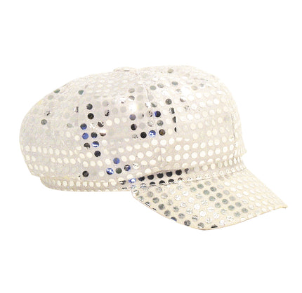 CASQUETTE DISCO ARGENT