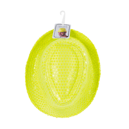 BORSALINO SEQUIN NEON JAUNE