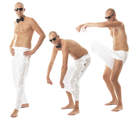 PANTALON STRIPTEASEUR BLANC