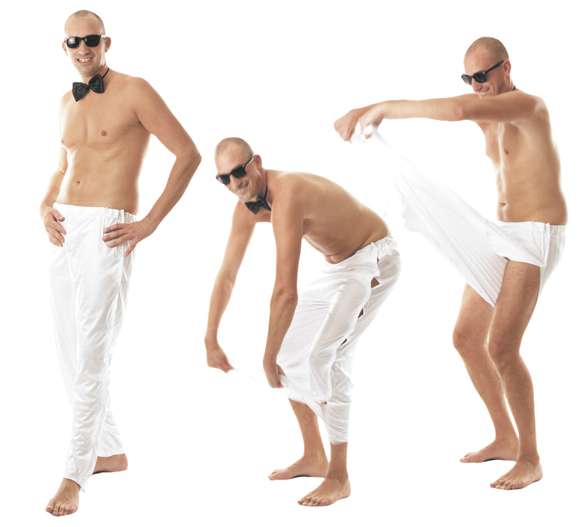 PANTALON STRIPTEASEUR BLANC