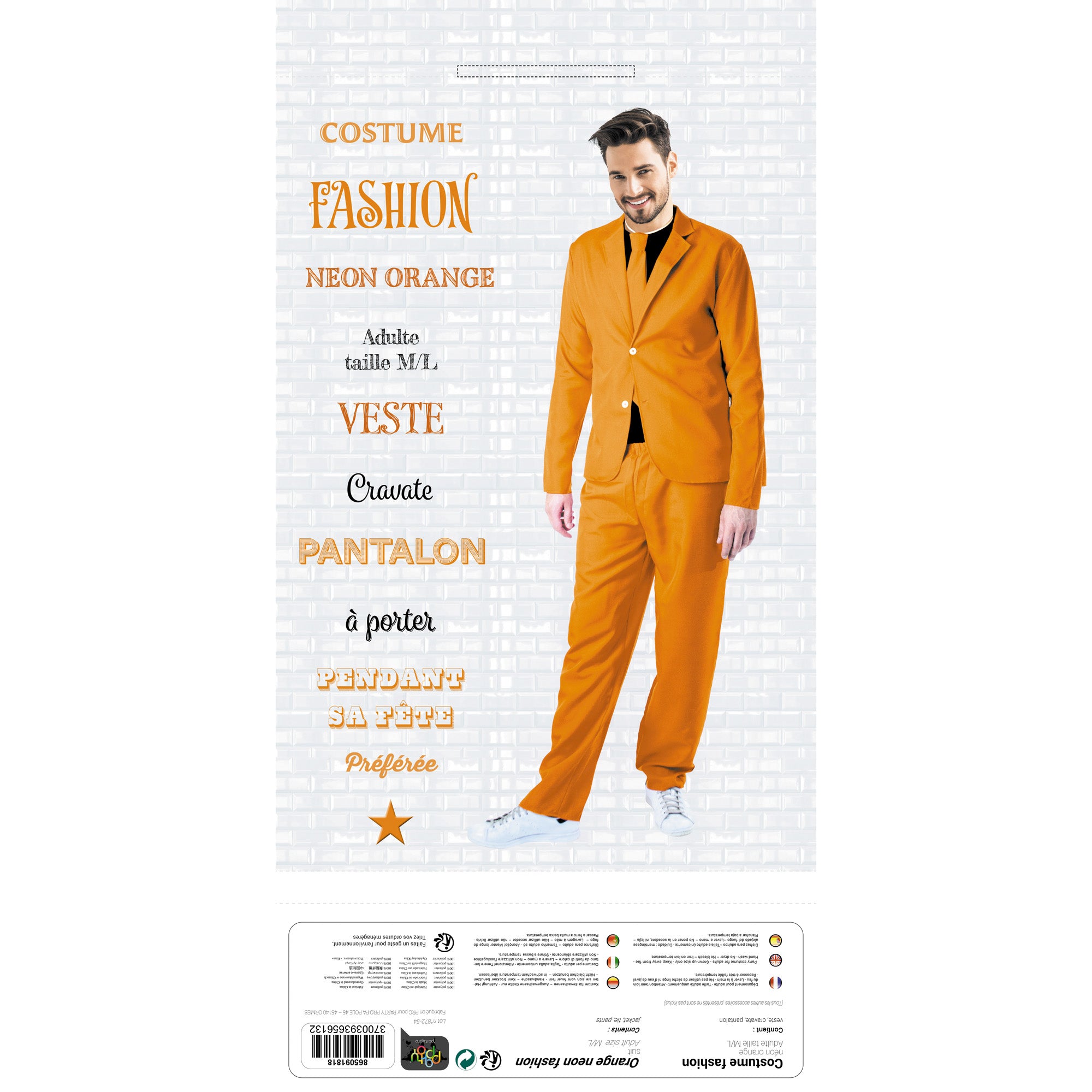 COSTUME FASHION NEON ORANGE