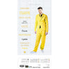 COSTUME FASHION NEON JAUNE