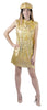 ROBE 70'S OR + CASQUETTE