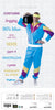 COSTUME JOGGING 80'S BLUE