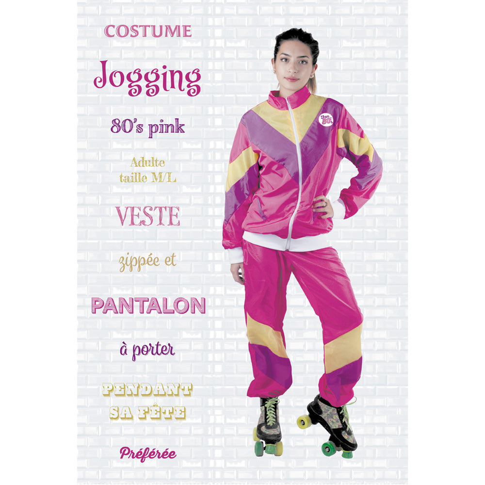 COSTUME JOGGING 80'S PINK