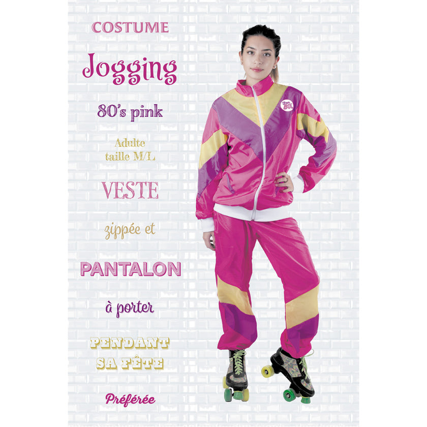 COSTUME JOGGING 80'S PINK