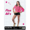 TEE-SHIRT FISHNET 80'S ROSE FLUO