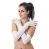 GANTS LONGS BLANCS 56CM