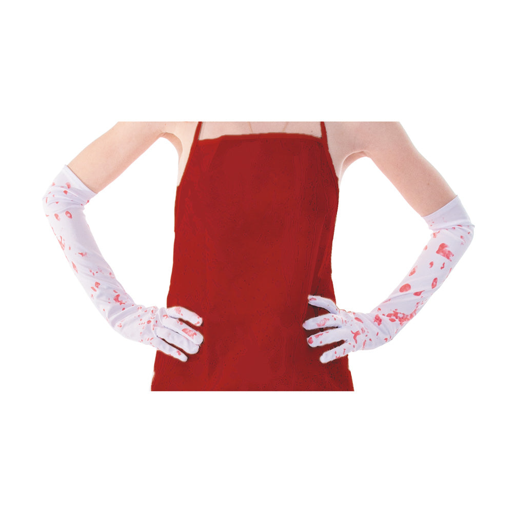 GANTS BLANCS ENSANGLANTES