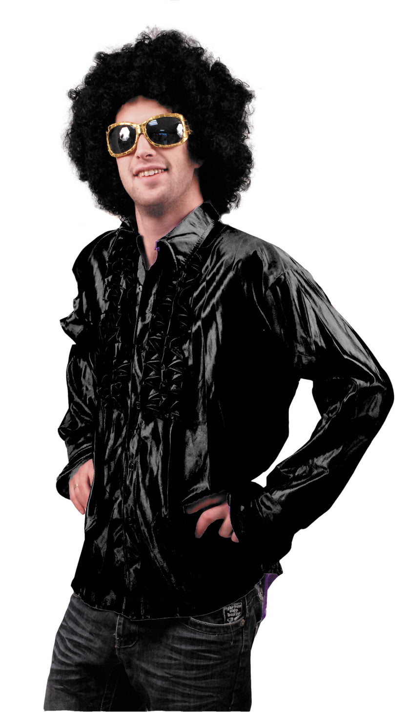 CHEMISE DISCO NOIRE XL