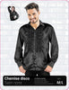 CHEMISE DISCO SATIN NOIR XL