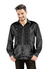 CHEMISE DISCO SATIN NOIR