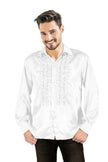 CHEMISE DISCO SATIN BLANC