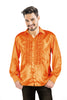 CHEMISE DISCO SATIN ORANGE XL