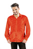 CHEMISE DISCO SATIN ROUGE XL