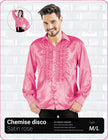 CHEMISE DISCO SATIN ROSE