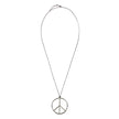 PENDENTIF HIPPIE ARGENTE 6.5CM