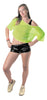 TEE-SHIRT FISHNET 80'S VERT FLUO