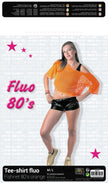 TEE-SHIRT FISHNET 80'S ORANGE FLUO