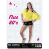 TEE-SHIRT FISHNET 80'S JAUNE FLUO
