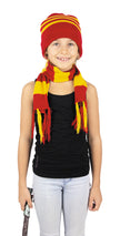 BONNET ET ÉCHARPE RAYÉS EN TRICOT