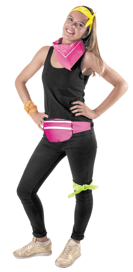 SAC BANANE ROSE FLUO