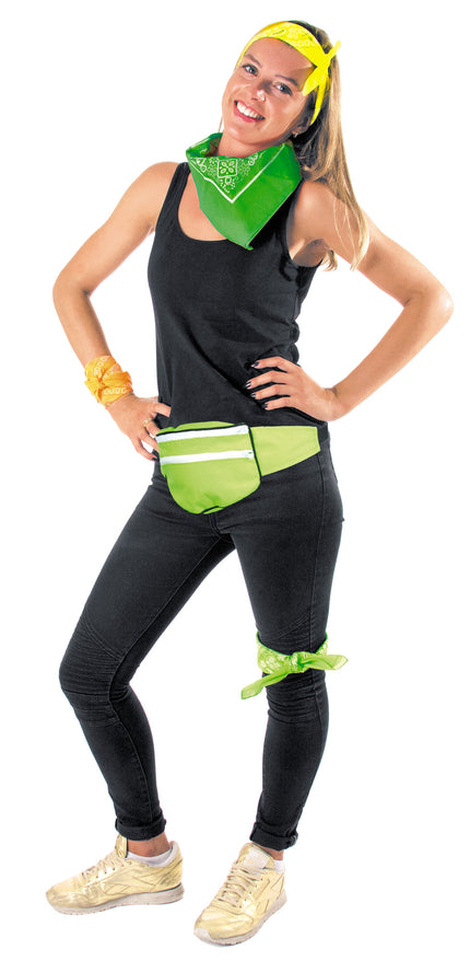 SAC BANANE VERT FLUO