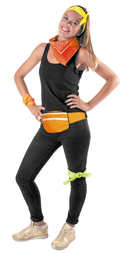 SAC BANANE ORANGE FLUO