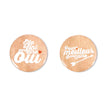 SET DE 2 BADGES MARIAGE 3.7CM