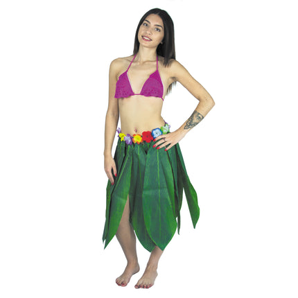 JUPE HAWAI BANANA LEAVES 65CM