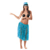 JUPE HAWAI RAFFIA BLEU 60CM