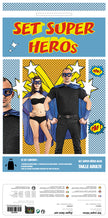 SET SUPER HEROS BLEU 3 PCS