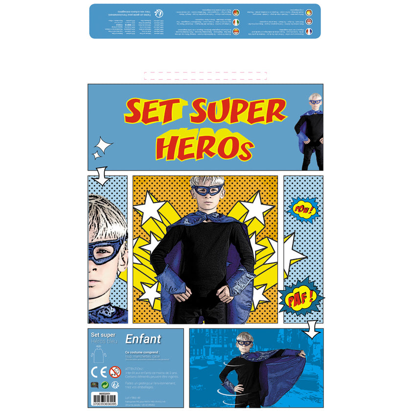 SET SUPER HEROS ENFANT ROUGE
