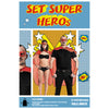 SET SUPER HEROS ROUGE 3PCS