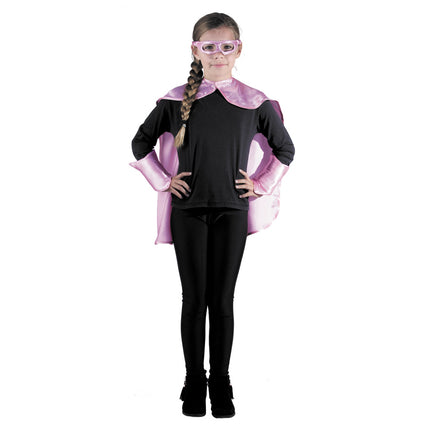 SET SUPER HEROS ENFANT ROSE
