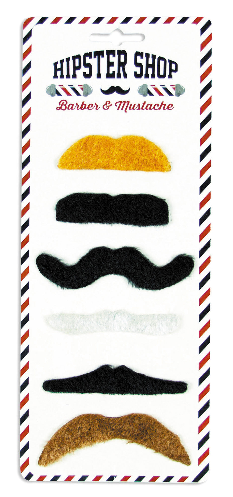 MOUSTACHE PARTY (SET DE 6 MOUSTACHES ASSORTIES)