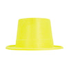 HAUT DE FORME PLASTIQUE PAILLETE FLUO 5 COULEURS ASS.
