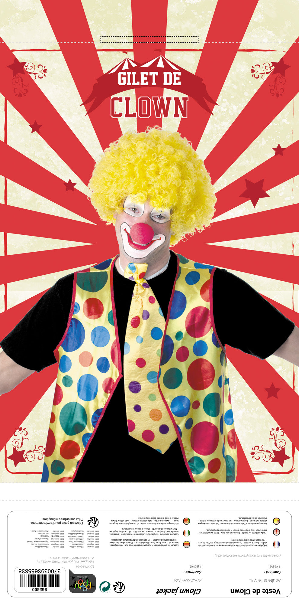 VESTE DE CLOWN