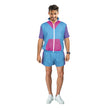 COSTUME ENSEMBLE SPORT 80'S BLEU/ROSE 80'S